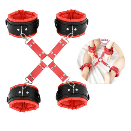 High-end cross-buckle handcuffs shackles binding and restraint QSX-HC-17-R