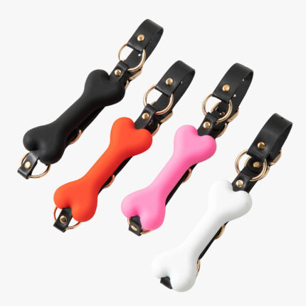 High Quality PU Leather Stick Mouth Gag Dog Bone Harness Stick Fetish Bondage QSX-KS-14
