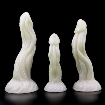 White monster silicone dildo
