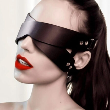 High-end soft leather eye mask QSX-MZ-12